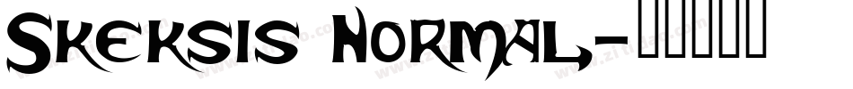 Skeksis Normal字体转换